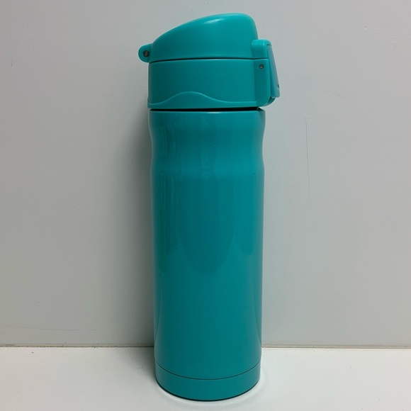 Davids Tea Dining Davids Tea Travel Mug Stainless Steel Teal Blue Pop Lock Top Poshmark